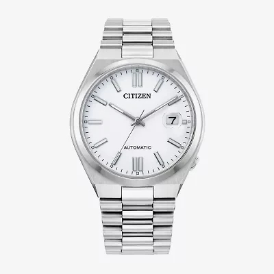 Citizen Tsuyosa Mens Automatic Silver Tone Stainless Steel Bracelet Watch Nj0150-56a