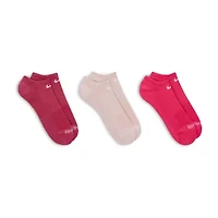 Nike Everyday Plus Cushion Unisex Adult Multi-Pack 3 Pair No Show Socks