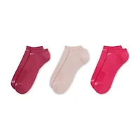 Nike Everyday Plus Cushion Unisex Adult Multi-Pack 3 Pair No Show Socks