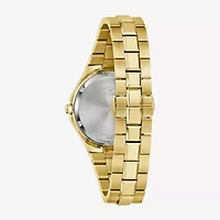 Bulova Prestige Womens Gold Tone Stainless Steel Bracelet Watch 97m119
