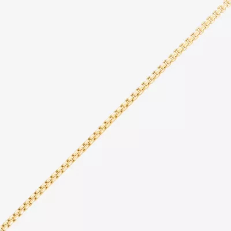 Womens 14K Gold 18 Inch Box Chain Necklace
