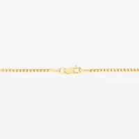 Made in Italy Womens 14K Gold 22 Inch Box Chain Necklace