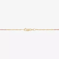 Made in Italy Womens 14K Gold 18 Inch Singapore Chain Necklace