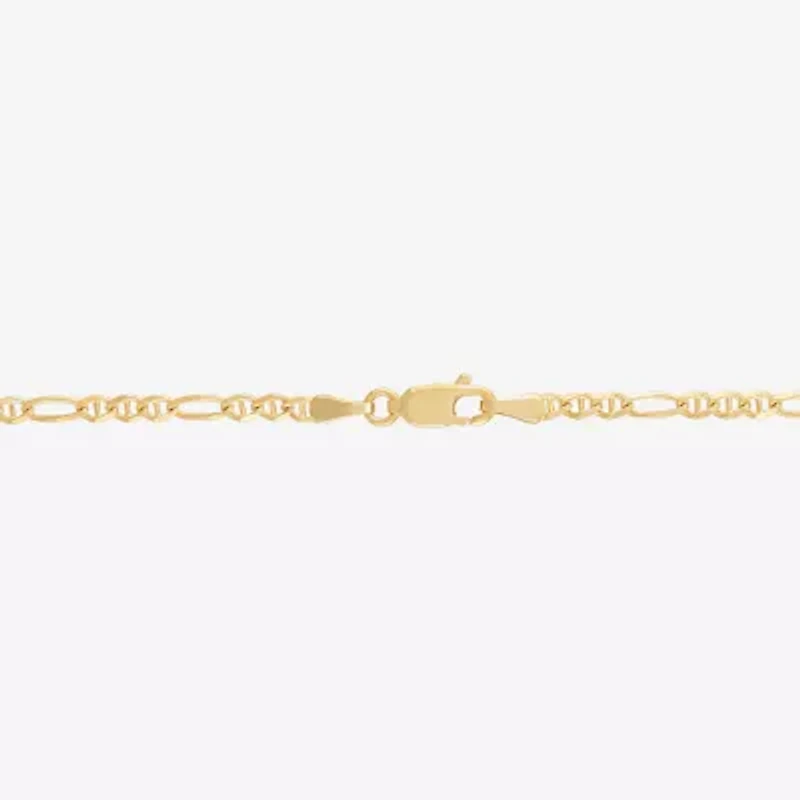 Made in Italy 14K Gold 20 Inch Figaro Chain Necklace