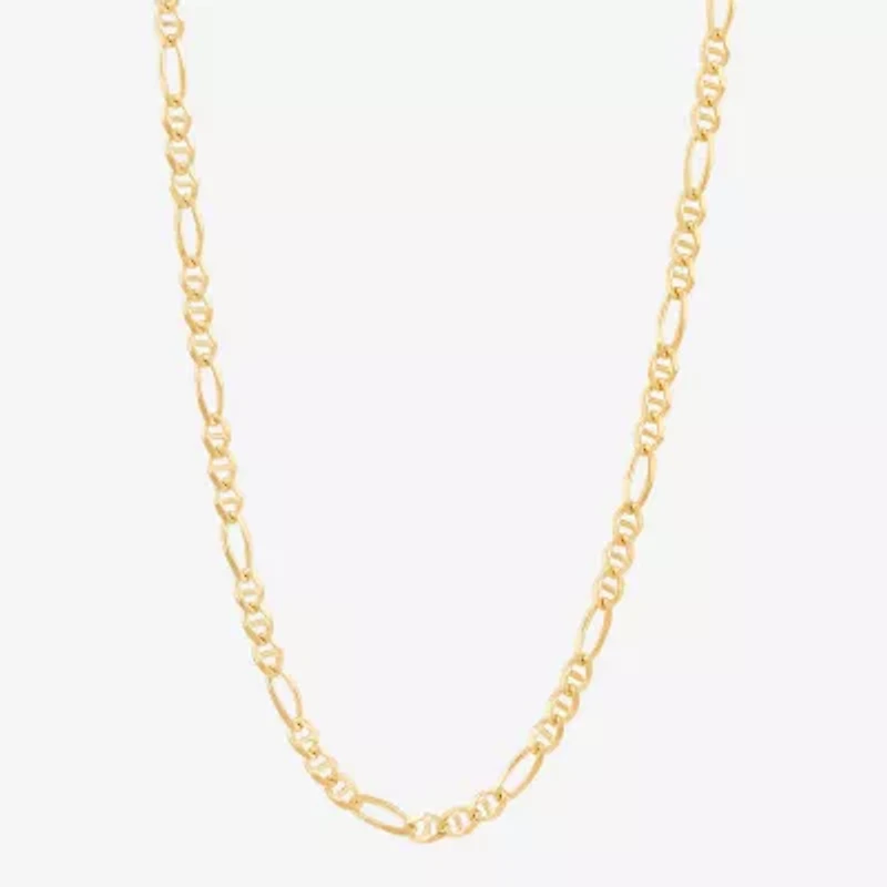 Made in Italy 14K Gold 20 Inch Figaro Chain Necklace