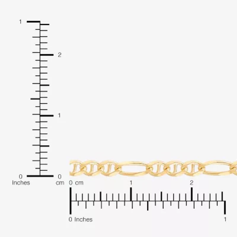 Made in Italy 14K Gold 20 Inch Figaro Chain Necklace