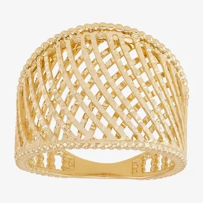 Made Italy Womens 20.5MM 14K Gold Band