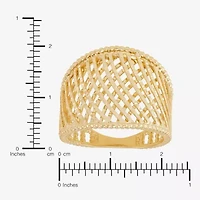 Made Italy Womens 20.5MM 14K Gold Band