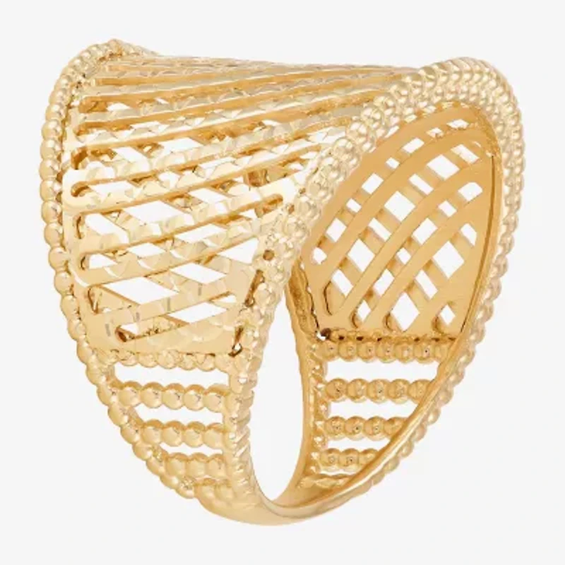 Made Italy Womens 20.5MM 14K Gold Band