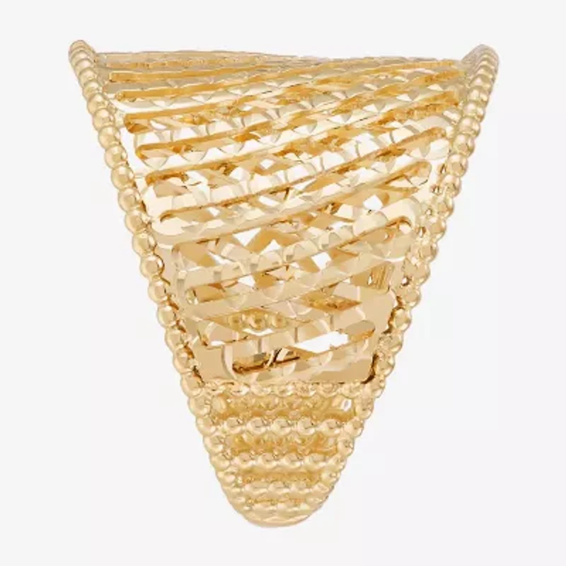 Made Italy Womens 20.5MM 14K Gold Band