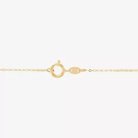 Gold Addiction Womens 10K Gold Heart 18 Inch Pendant Necklace