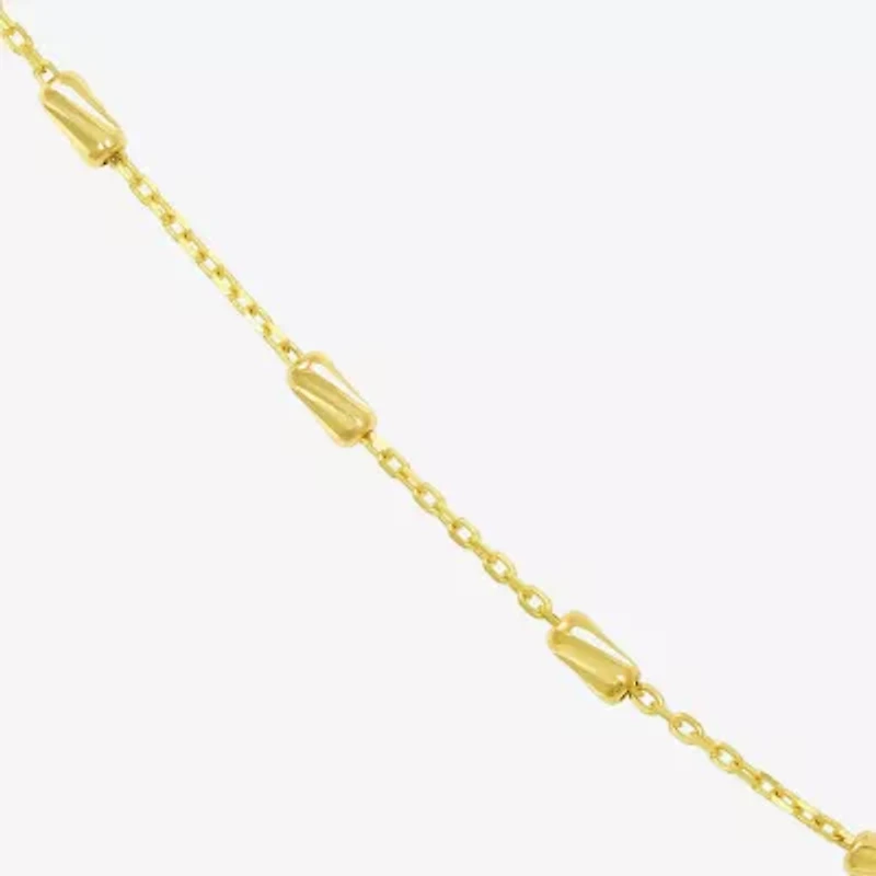 Gold Addiction Womens 10K Gold 18 Inch Link Chain Necklace