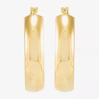 Bonded Brilliance Womens 28.3mm Hoop Earrings