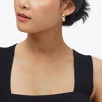 Bonded Brilliance Womens 28.3mm Hoop Earrings