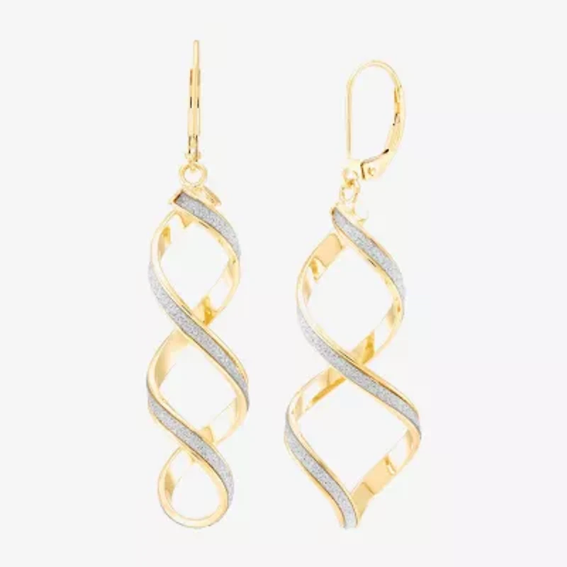 Made in Italy Womens 14K Gold Drop Earrings