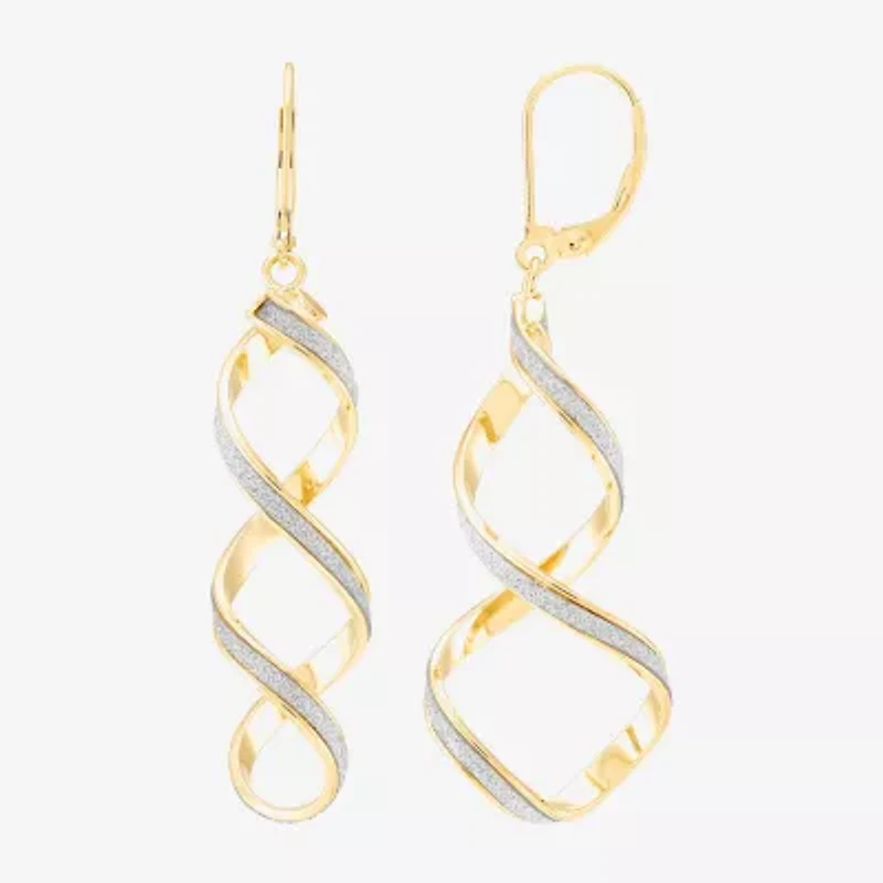 Made in Italy Womens 14K Gold Drop Earrings