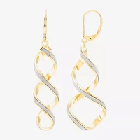 Made in Italy Womens 14K Gold Drop Earrings