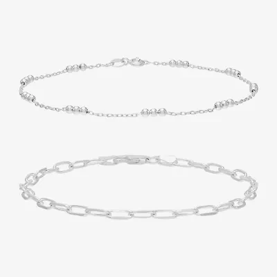 Silver Addiction Womens Sterling Silver 2-pc. Jewelry Set