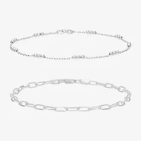 Silver Addiction Womens Sterling Silver 2-pc. Jewelry Set