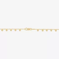 Made in Italy Womens Sterling Silver 18 Inch Bead Chain Necklace