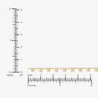 Made in Italy Womens Sterling Silver 18 Inch Bead Chain Necklace