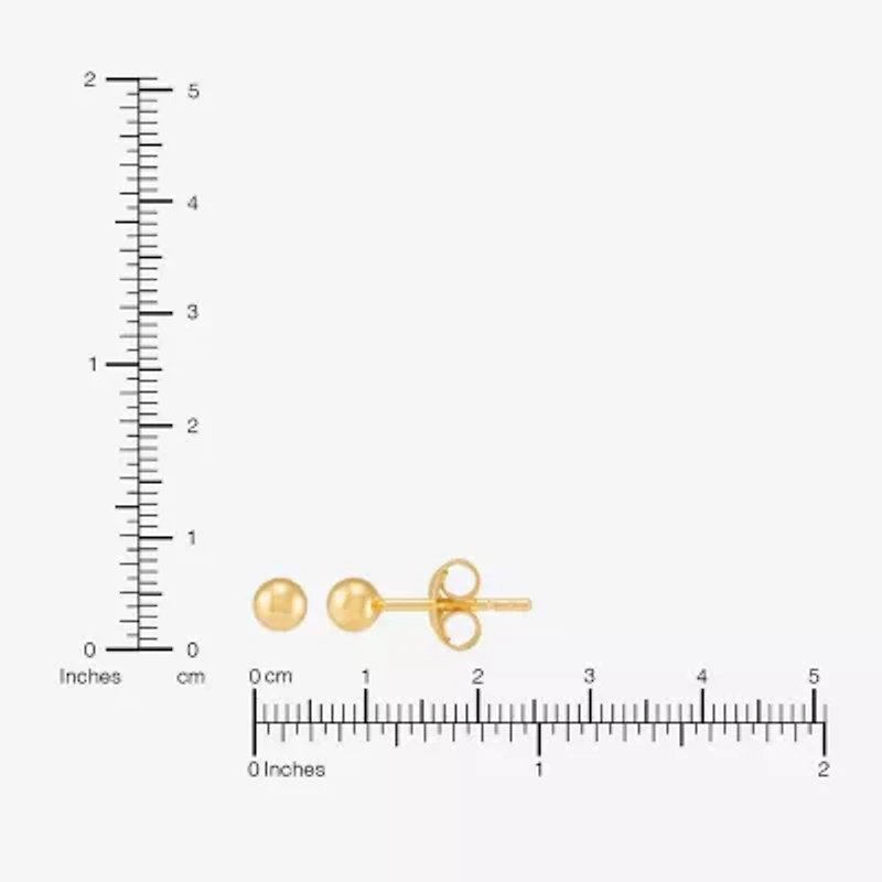 Silver Addiction Womens 14K Gold Over Silver 2 Pair Earring Set