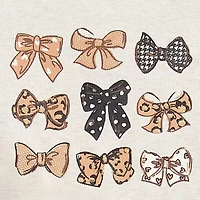 Little Lass Cheetah Bow Toddler Girls 3-pc. Pant Set