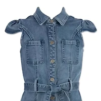 Speechless Big Kid Girls Short Sleeve Shirt Dress