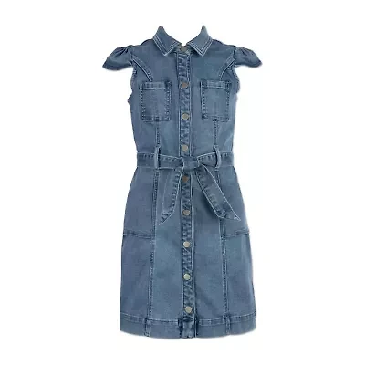Speechless Big Kid Girls Short Sleeve Shirt Dress