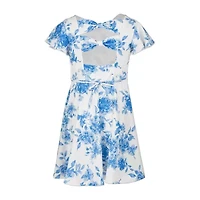 Speechless Big Kid Girls Short Sleeve A-Line Dress