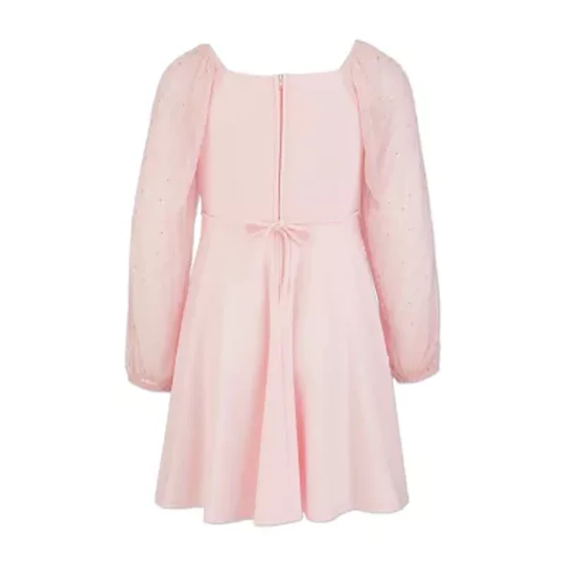 Speechless Big Kid Girls Long Sleeve Skater Dress