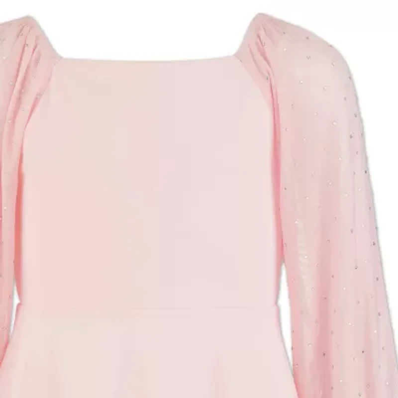 Speechless Big Kid Girls Long Sleeve Skater Dress