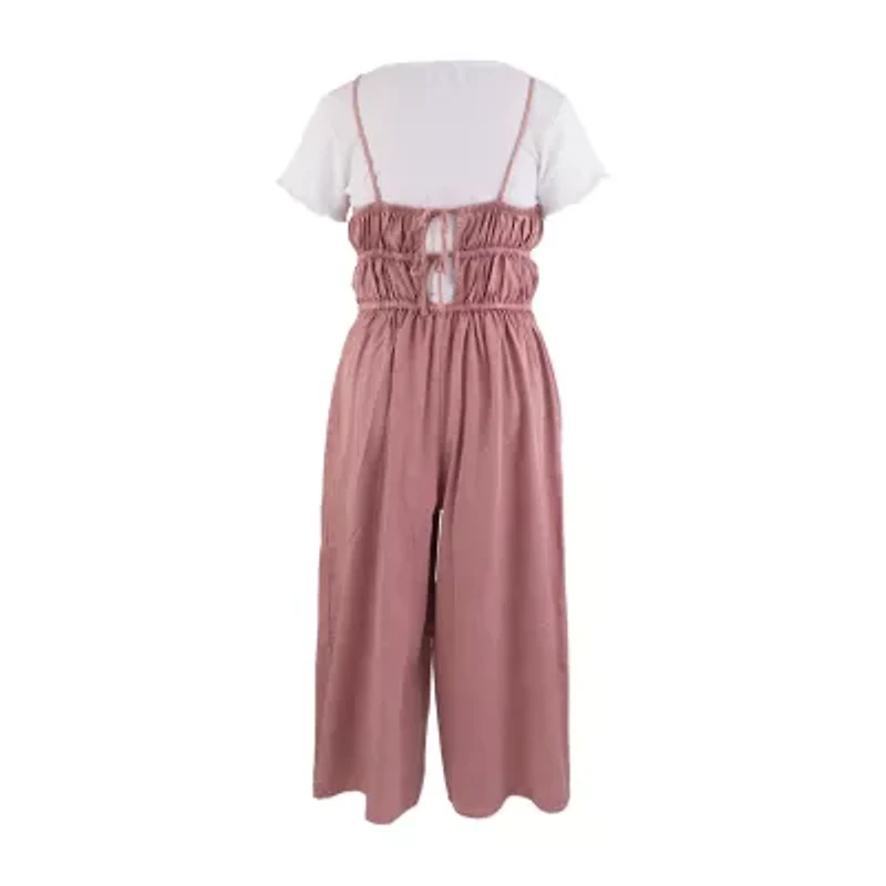 Speechless Big Kid Girls Round Neck Sleeveless 2-pc. Jumpsuit