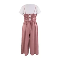 Speechless Big Kid Girls Round Neck Sleeveless 2-pc. Jumpsuit