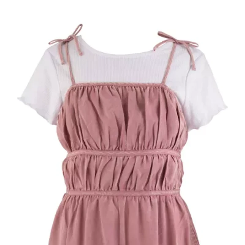 Speechless Big Kid Girls Round Neck Sleeveless 2-pc. Jumpsuit