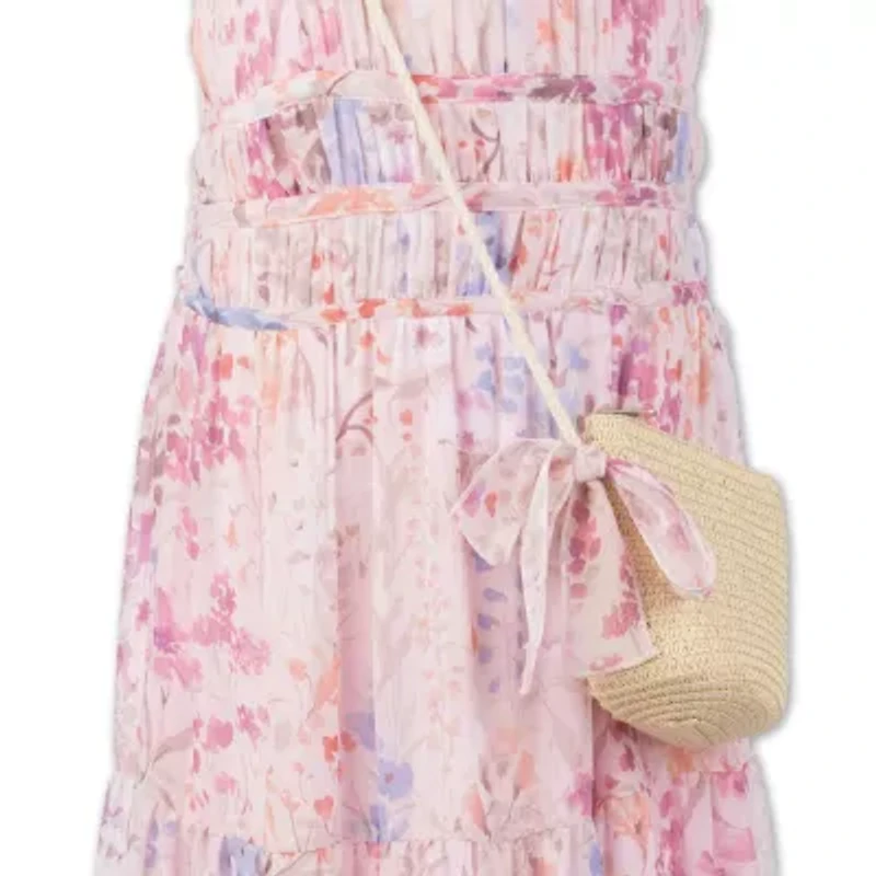 Speechless Big Kid Girls Sleeveless Floral Maxi Dress