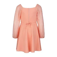 Speechless Big Kid Girls Long Sleeve Skater Dress