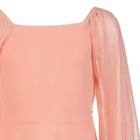 Speechless Big Kid Girls Long Sleeve Skater Dress