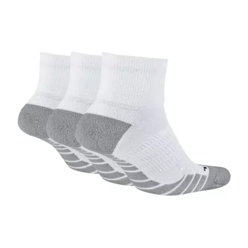 Nike Everyday Max Cushioned Unisex Adult Multi-Pack 3 Pair Quarter Ankle Socks