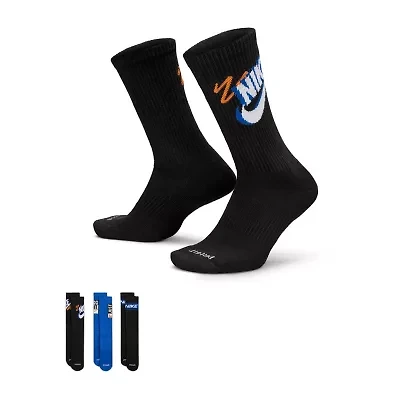 Nike Everyday Plus Athletic Unisex Adult 3 Pair Crew Socks