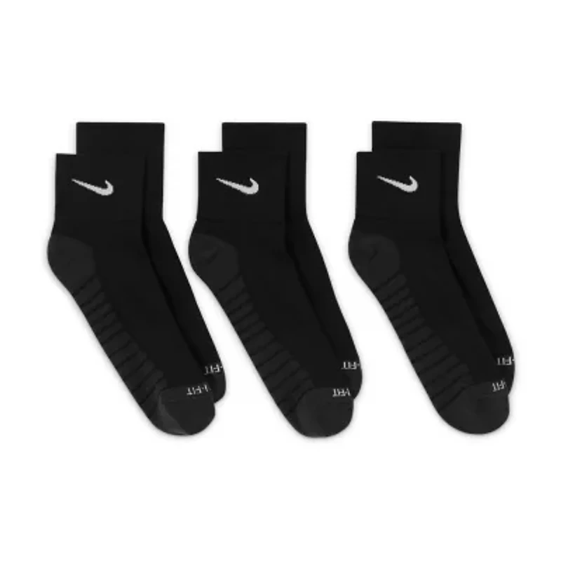 Nike Everyday Max Cushioned Unisex Adult Multi-Pack 3 Pair Quarter Ankle Socks