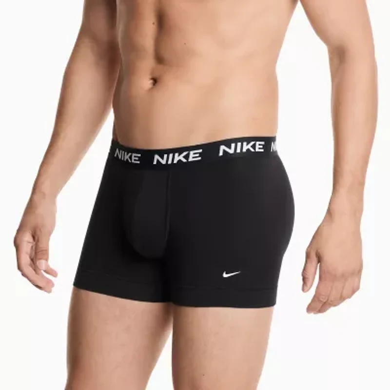 Nike All Day Cotton Stretch Mens 3 Pack Multi-Pack Fabric Trunks Ke1309-001