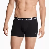 Nike All Day Cotton Stretch Mens 3 Pack Multi-Pack Fabric Trunks Ke1309-001