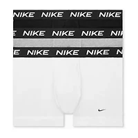 Nike All Day Cotton Stretch Mens 3 Pack Multi-Pack Fabric Trunks Ke1309-001