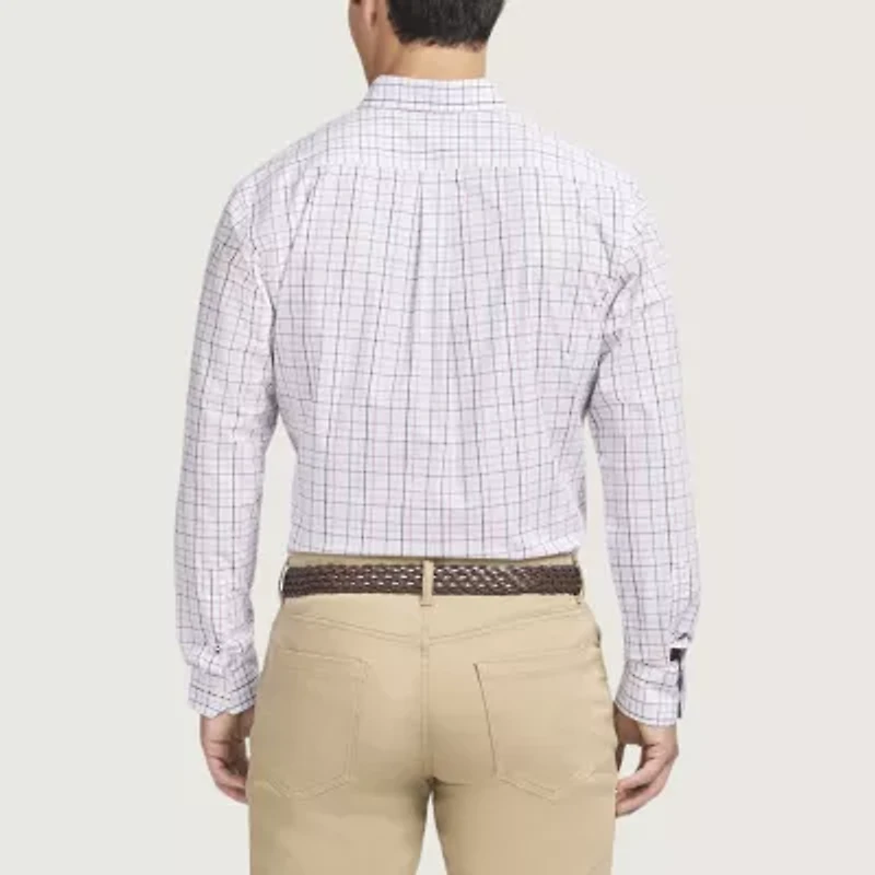 IZOD Performance Comfort Mens Long Sleeve Classic Fit Button-Down Shirt