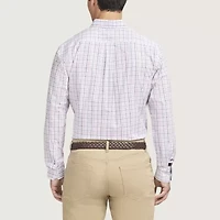 IZOD Performance Comfort Mens Long Sleeve Classic Fit Button-Down Shirt