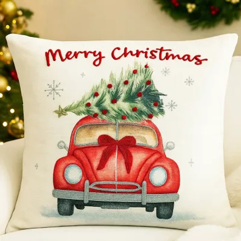 Vibhsa Accent Holiday Square Throw Pillow