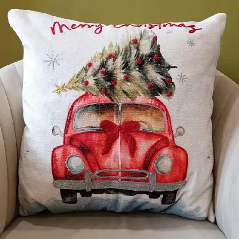 Vibhsa Accent Holiday Square Throw Pillow