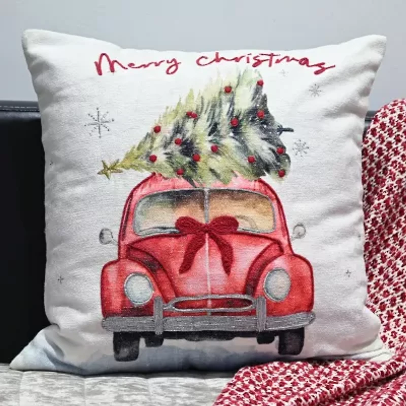 Vibhsa Accent Holiday Square Throw Pillow