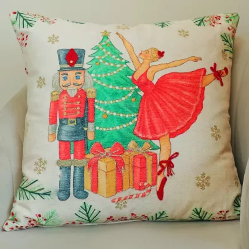 Vibhsa Accent Holiday Square Throw Pillow